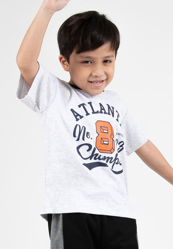 Forest Kids Boys Premium Cotton Interlock Round Neck Graphic T-Shirt | Baju T-Shirt Budak Lelaki - FK20217