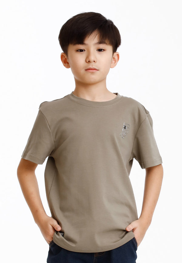 Forest Kids Unisex Soft-touch 100% Cotton Regular Fit Stretchable Round Neck T Shirt Kids | T Shirt Baju Budak - FK20274