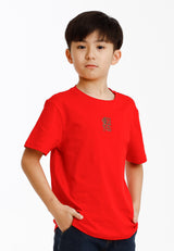 Forest Kids Unisex Soft-touch 100% Cotton Regular Fit Stretchable Round Neck T Shirt Kids | T Shirt Baju Budak - FK20275