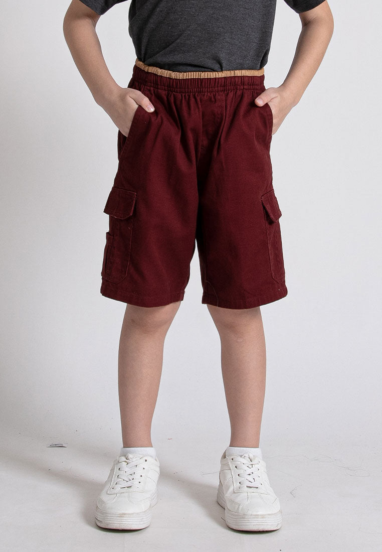 Forest Kids 100% Cotton Twill Cargo Pants Men Short Pants Men | Seluar Pendek Lelaki - FK65038