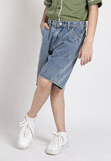 Forest Kids Boy Elastic Waist Denim Jeans Shorts Boy Short Pants| Seluar Budak Lelaki - FK70002