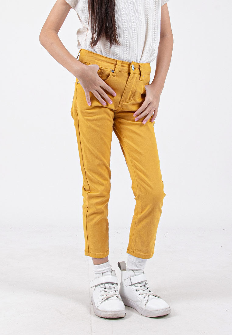 Forest Kids Girls Cotton Twill Skinny Cut Long Pants | Seluar Panjang Budak Perempuan - FK810006