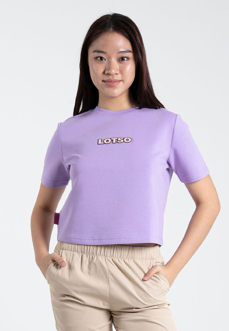 Forest x Disney Lotso Heavy Weight (260gsm) Oversized Short Sleeve Ladies Crop Top - FW820095