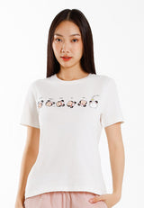 Forest x Disney Tsum Tsum Cotton Round Neck CNY Tee Ladies  - FW820112