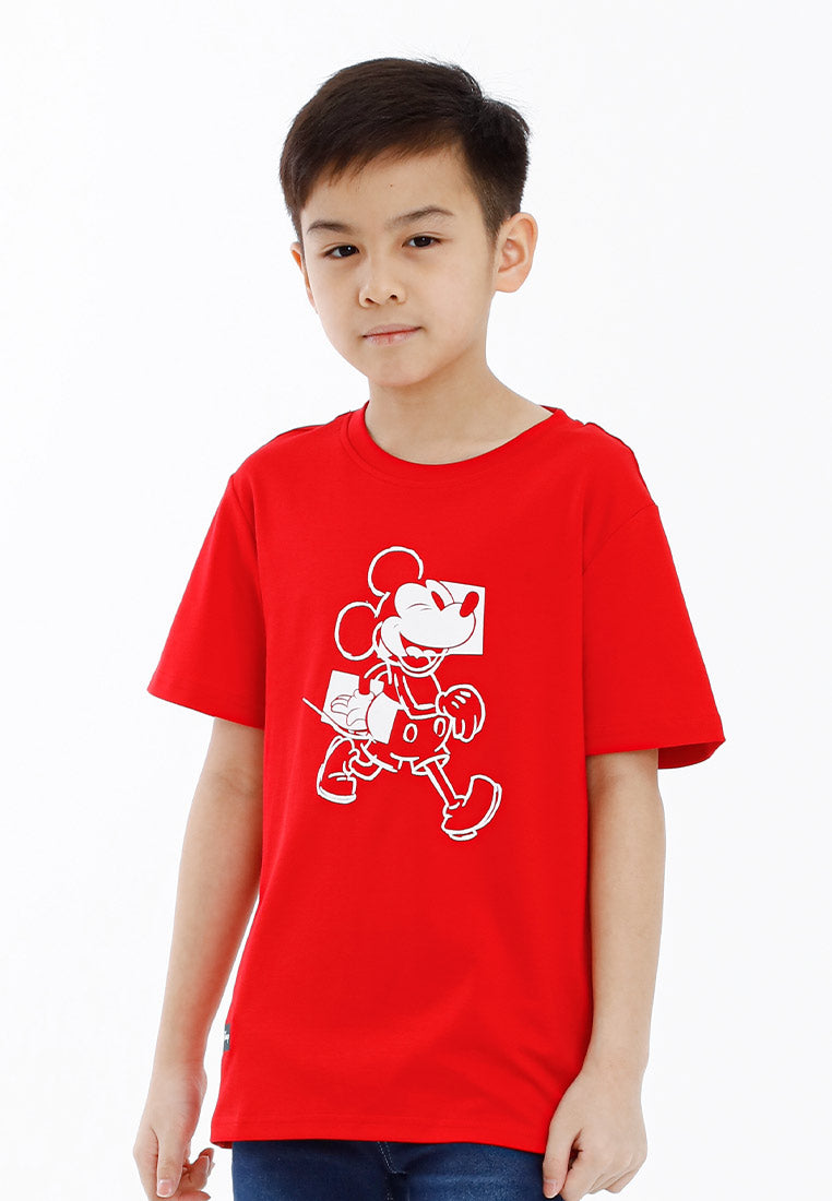 Forest x Disney Soft-touch Mickey Round Neck Tee Family Tee Men Ladies Kids - FW20114 / FW820114 / FWK20114