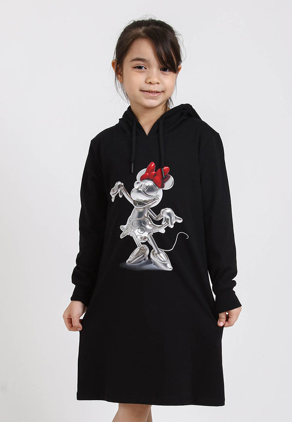 Forest x Disney 100 Years of Wonder Disney Minnie 3D Sculpture Long Sleeve Hoodies Kids Dress Family Tee | FWK885036