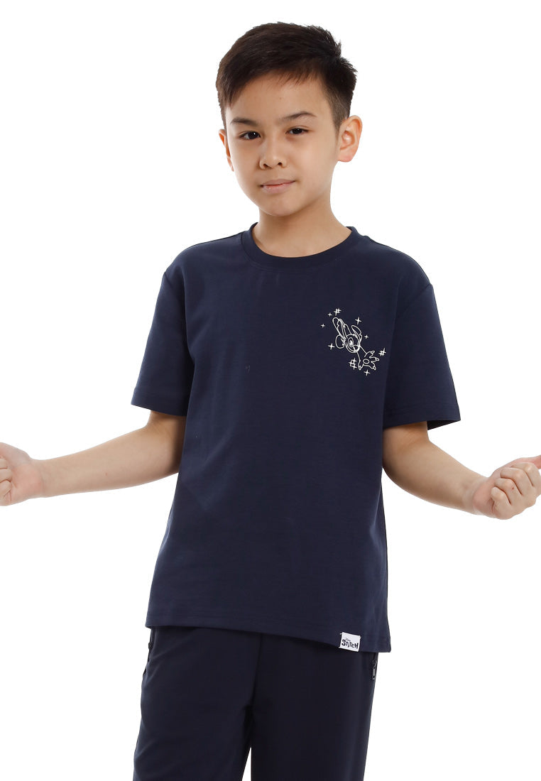 Forest Baju T Shirt Set Keluarga | Forest X Disney Stitch Premium Cotton Family Tee Men/Kids - FW20144/FWK20144