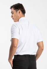 Alain Delon Short Sleeve Regular Fit Plain Business Shirt  - 14024015