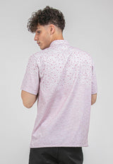 Alain Delon Short Sleeve Modern Fit Linen Look Floral Shirt - 14422062