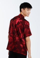 Alain Delon 2025 CNY Men Traditional PV Short Sleeve Shirt Tang Suit | Sam Fu | 唐装 -14525006