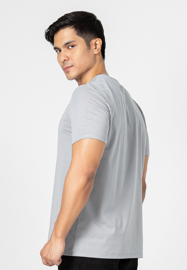 Forest Premium Soft-Touch Silky Cotton Slim Fit Plain Tee T Shirt Men | Baju T Shirt Lelaki - 23747