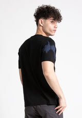 Forest Stretchable Cotton 3D Fonts Effects Round Neck Tee Men | Baju T Shirt Lelaki - 23863