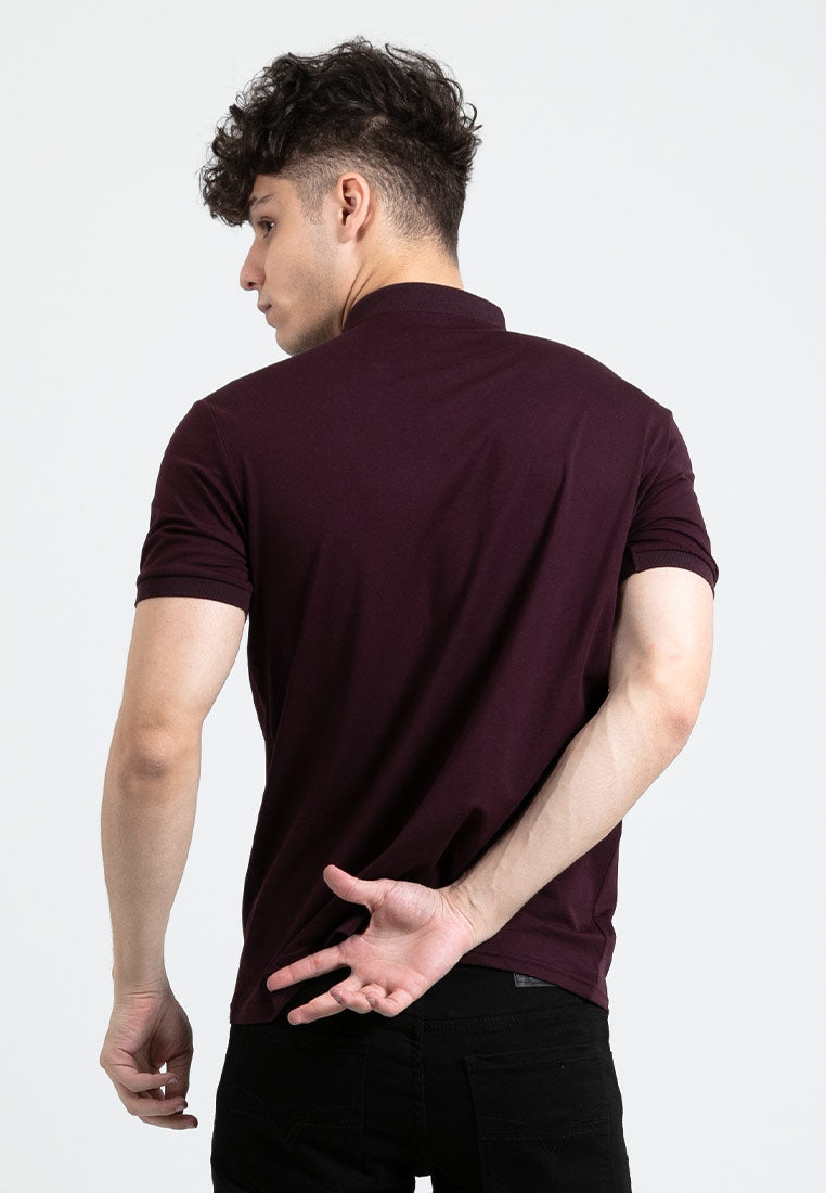 Forest Stretchable Casual Polo Tee Slim Fit Polo T Shirt Men | Baju T Shirt Lelaki - 23873