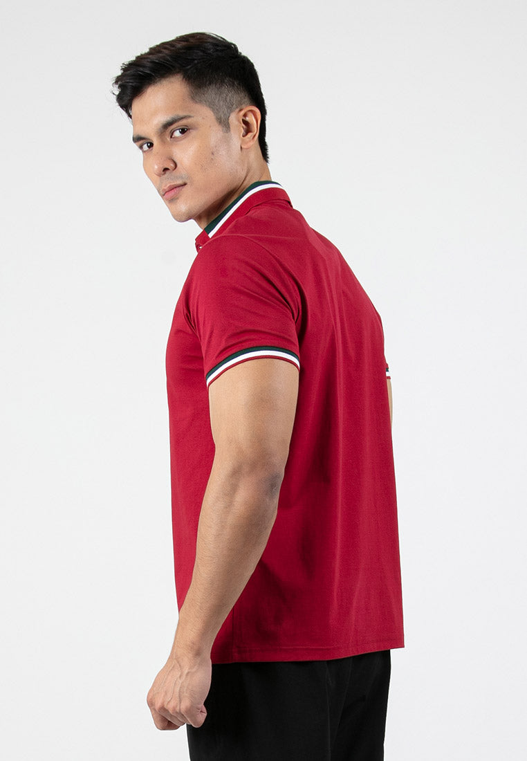 Forest Soft-Touch Silky Cotton Slim Fit Mercerized Look Knitted Polo Tee | Baju T Shirt Lelaki - 23877