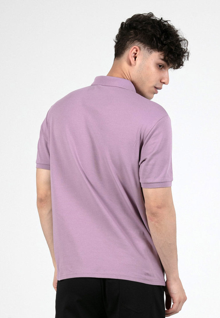 Forest Premium Weight 220gsm Cotton Interlock Knitted Polo Tee | Baju T Shirt Lelaki- 23907