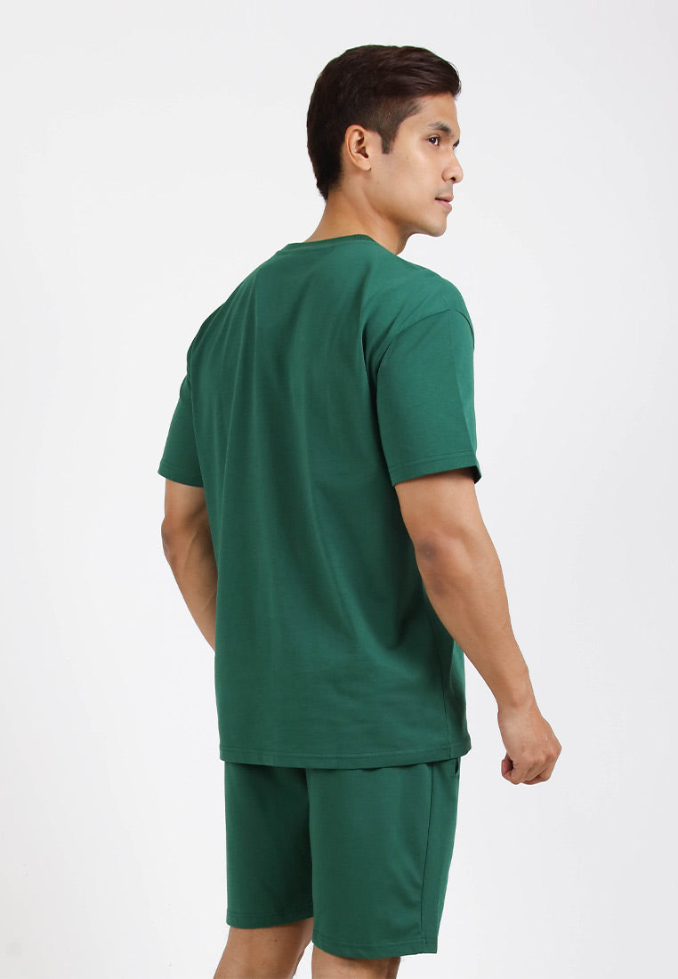 Forest Premium Cotton Boxy Cut Oversized Tee / Short Pants Men Comfy Lounge Wear - 621322 / 665082