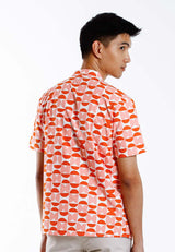 Forest Mandarin Collar Printed Men Cheongsam Top CNY 2025 Family Wear - 621424