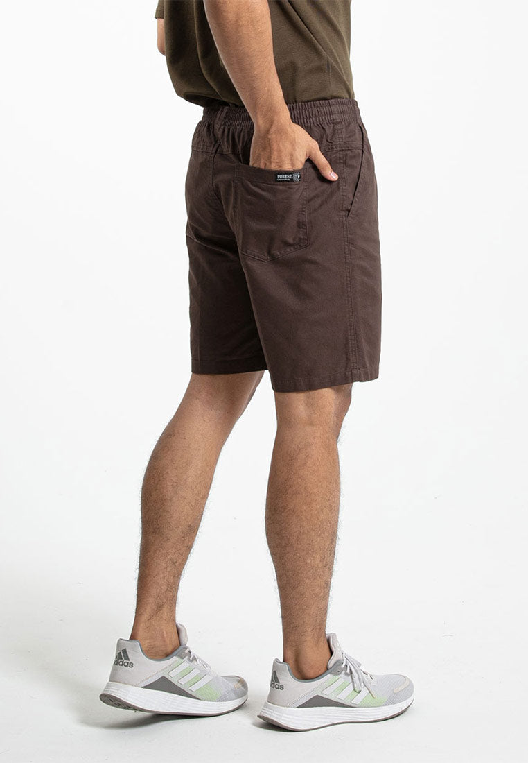 Forest 100% Cotton Twill Short Pants Men Woven Casual Shorts | Seluar Pendek Lelaki - 65804