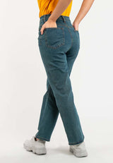 Forest Ladies High Waist Straight Cut Stretchable Denim Jeans - 810444