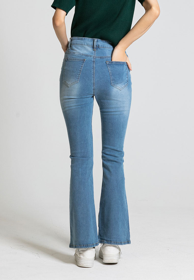 Forest Ladies Hight Waist Boot Cut Jeans - 810458