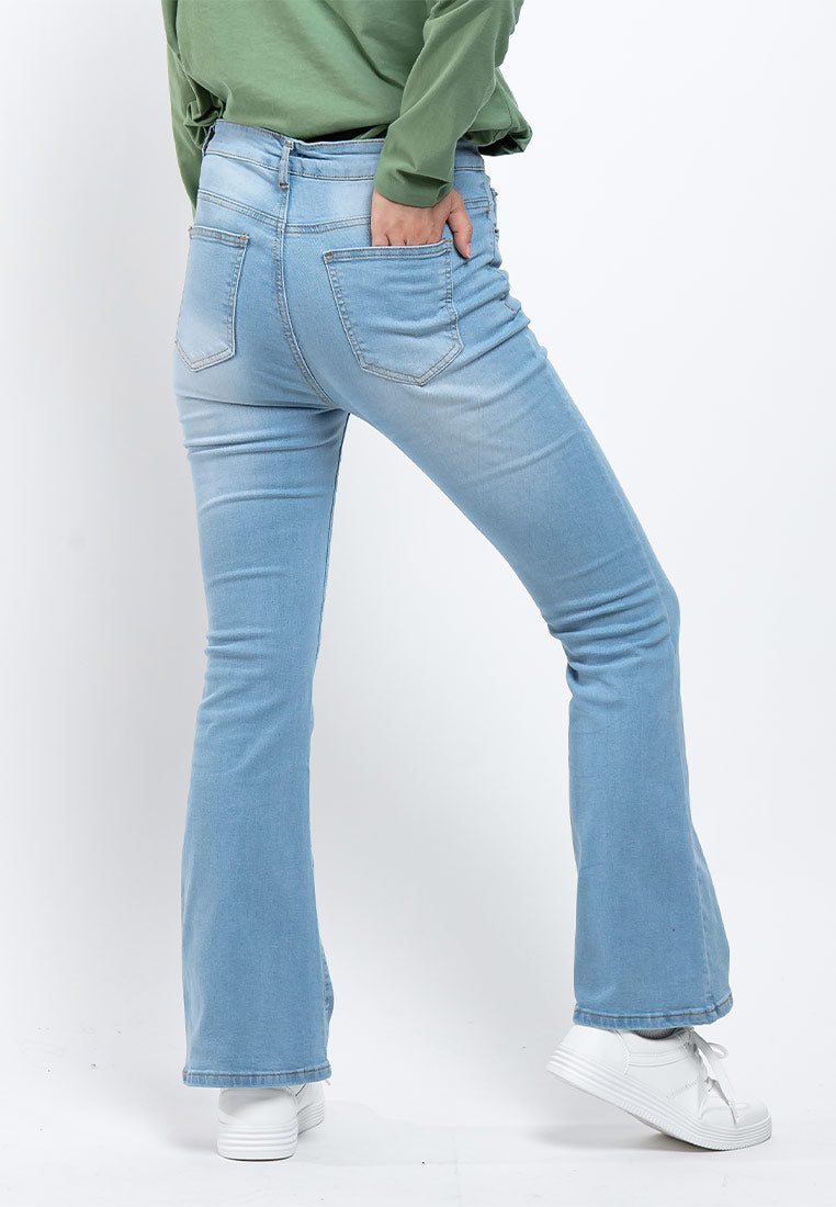 Forest Ladies Hight Waist Boot Cut Jeans - 810458