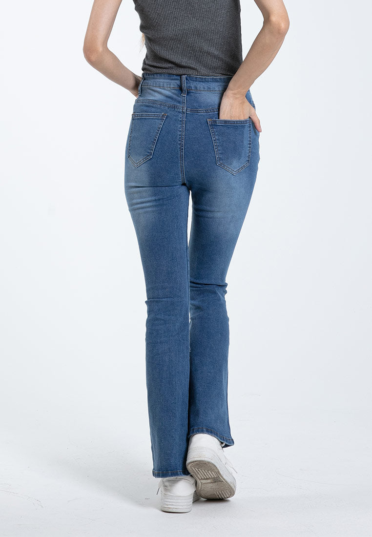 Forest Ladies Hight Waist Boot Cut Jeans - 810458