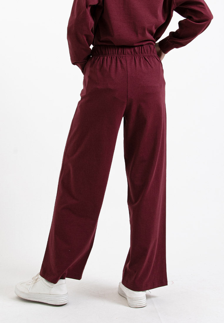 Forest Ladies Premium Cotton Loose Fit Long Sleeve Tee / Long Pants Comfy Lounge Wear - 822342 / 810485