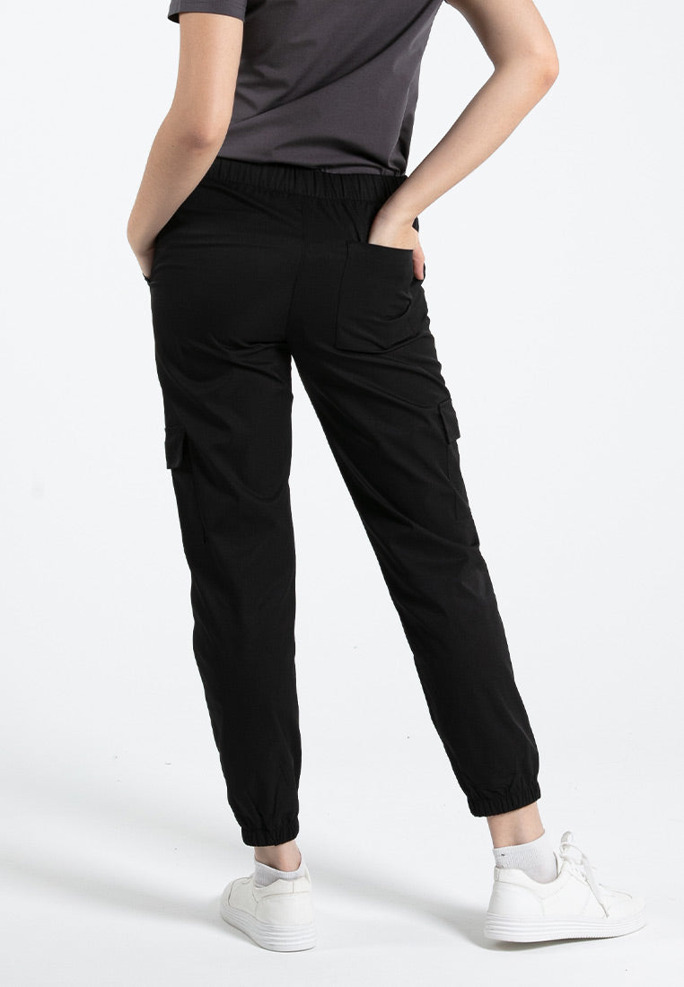 Forest Ladies Polyester Elastic Waisted Cargo Pants Women Casual Jogger Long Pants | Seluar Panjang Perempuan - 810494