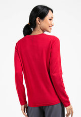 Forest Ladies Casual Basic Plain Long Sleeve Knit Sweater | Baju Perempuan Lengan Panjang - 822341