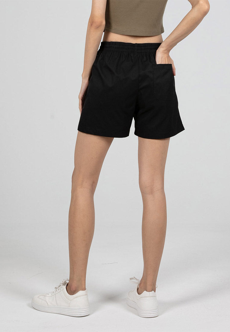 Forest Ladies Stretchable Polyester Elastic Waisted Short Pants Women Casual Shorts | Seluar Pendek Perempuan - 860165