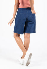 Forest Ladies High Rise Jeans Denim Bermuda Short Pants | Seluar Pendek Jeans Perempuan - 870147