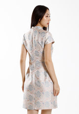 Forest Jacquard Tang Suit Cheongsam Dress | CNY 2025 Family Wear - 885090