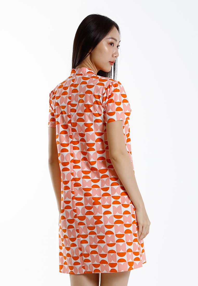 Forest Mandarin Collar Printed Ladies Cheongsam Top | CNY 2025 Family Wear - 885108