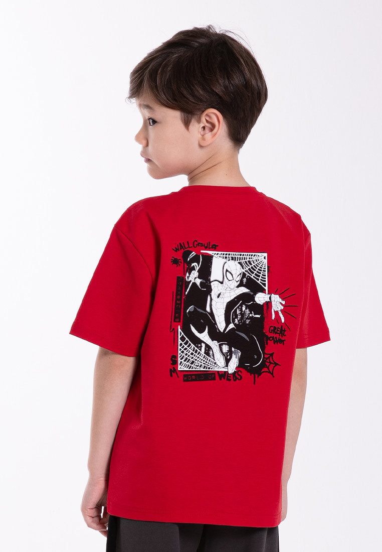 Forest x Marvel Spiderman Premium Weight Air-Cotton Oversized Round Neck Tee Family Tee Men / Kids - FA20008 / FAK20008