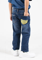 Forest Kids Boys Elastic Waisted Denim Jeans Boy Stretchable Denim Long Pants | Seluar Jeans Budak Lelaki - FK10056