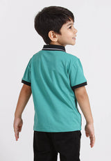 Forest Kids Stretchable Polo T Shirt Boy Kids Collar Tee | Baju Polo T Shirt Budak Lelaki - FK20124