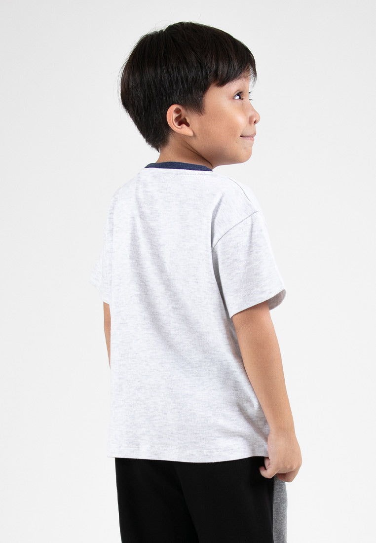 Forest Kids Boys Premium Cotton Interlock Round Neck Graphic T-Shirt | Baju T-Shirt Budak Lelaki - FK20217