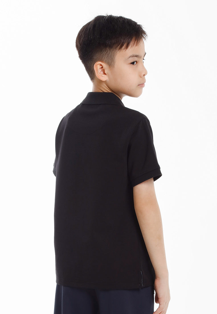 Forest Baju T Shirt Budak Lelaki | Kids Soft-Touch Silky Cotton Polo Tee - FK20324