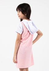 Forest Kids Girl Cotton Terry Short Sleeve Hoodie Dress | Baju Budak Perempuan - FK885055