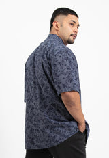 Forest Plus Size Cotton Woven Casual Full Print Men Shirt | Plus Size Baju Kemeja Lelaki Saiz Besar - PL621279