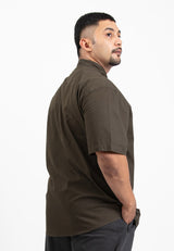 Forest Plus Size Woven Plain Big Size Men Shirt | Plus Size Baju Kemeja Lelaki - PL621356