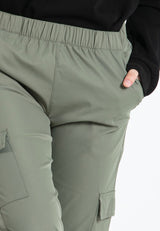 Forest Ladies Polyester Elastic Waisted Cargo Pants Women Casual Jogger Long Pants | Seluar Panjang Perempuan - 810494