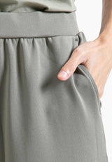 Forest Ladies Wide Leg Pants Roman Women Casual Long Pants| Seluar Perempuan - 810533