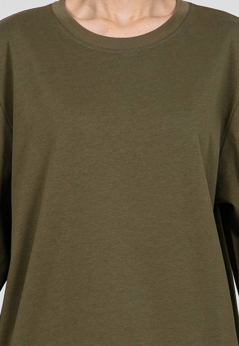 Forest Ladies Premium Cotton Loose Fit Long Sleeve Tee - 822342B