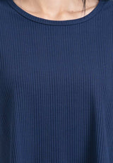 Forest Ladies Ribbed Crop Top Women Crop T-Shirt | Baju Perempuan - 822343