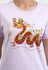 Forest CNY Round Neck Printed Men /Ladies/ Kids Tee | CNY 2024 Dragon Family T-Shirt - 23895 / 822380 / FK20148