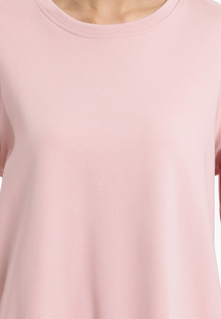 Forest Baju Lengan Panjang Perempuan | Forest Ladies Cotton Interlock Long Sleeve Round Neck T-Shirt Loose Fit - 822414