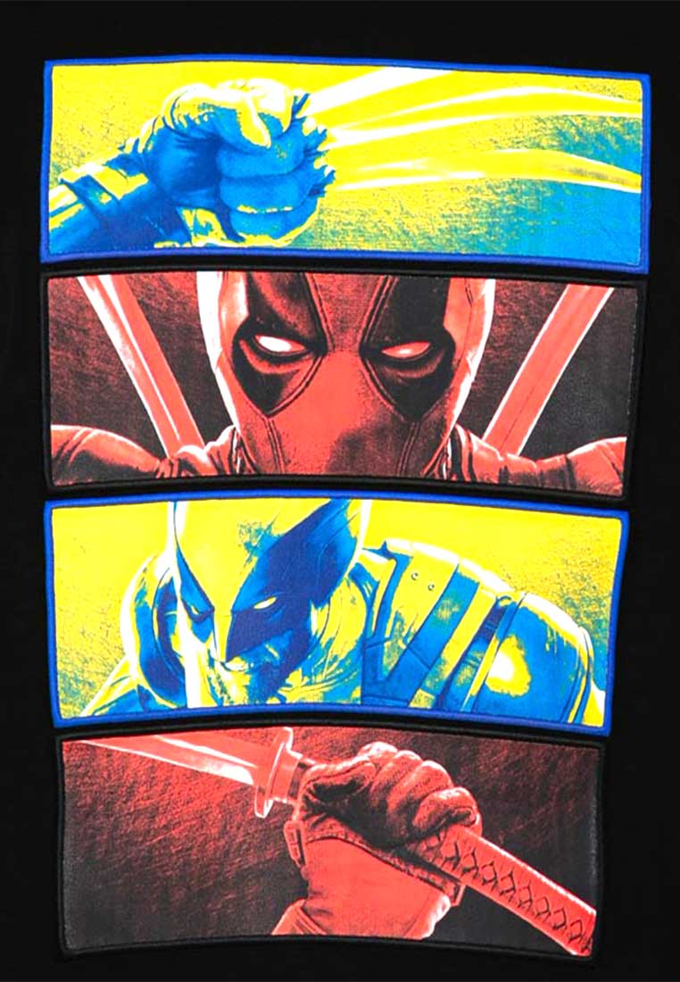 Forest x Marvel Deadpool & Wolverine Air-Cotton Oversized Heavy Weight Fabric Round Neck Tee - FA20001