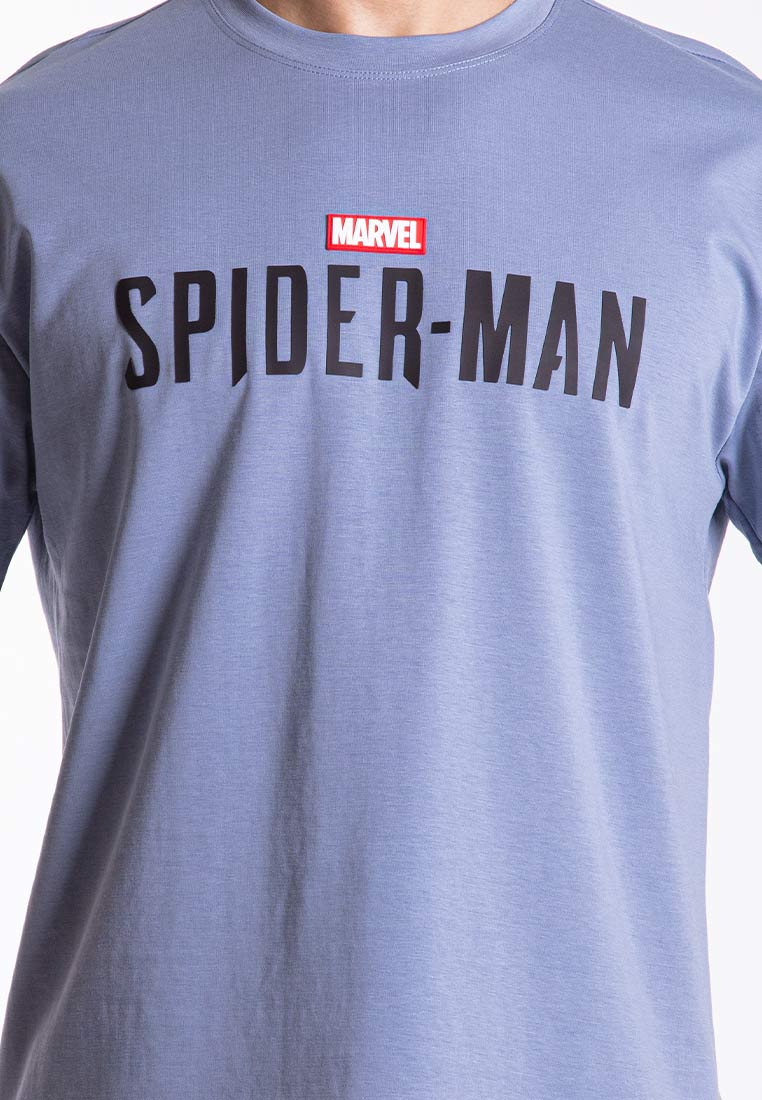 Forest x Marvel Spiderman Oversized Premium Fabric Round Neck Tee Men | Baju Tee shirt lelaki - FA20010