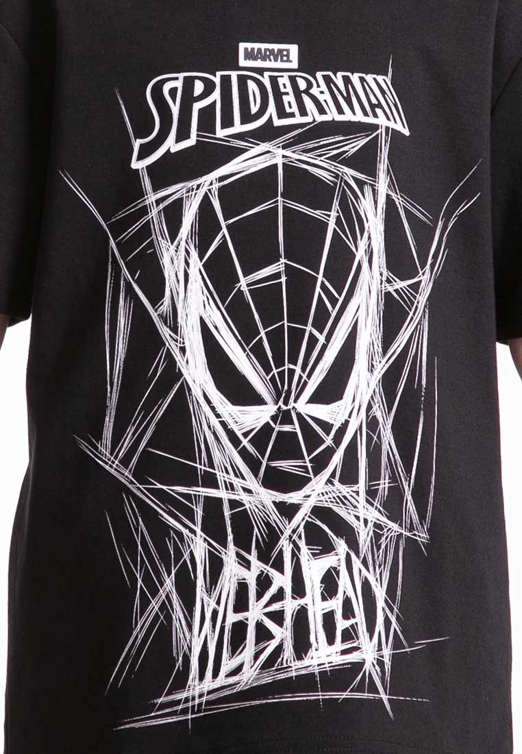 Forest x Marvel Spiderman Air-Cotton Oversized Round Neck Tee Men / Kids / Short Pants - FA20007 / FAK20007 / FA65000